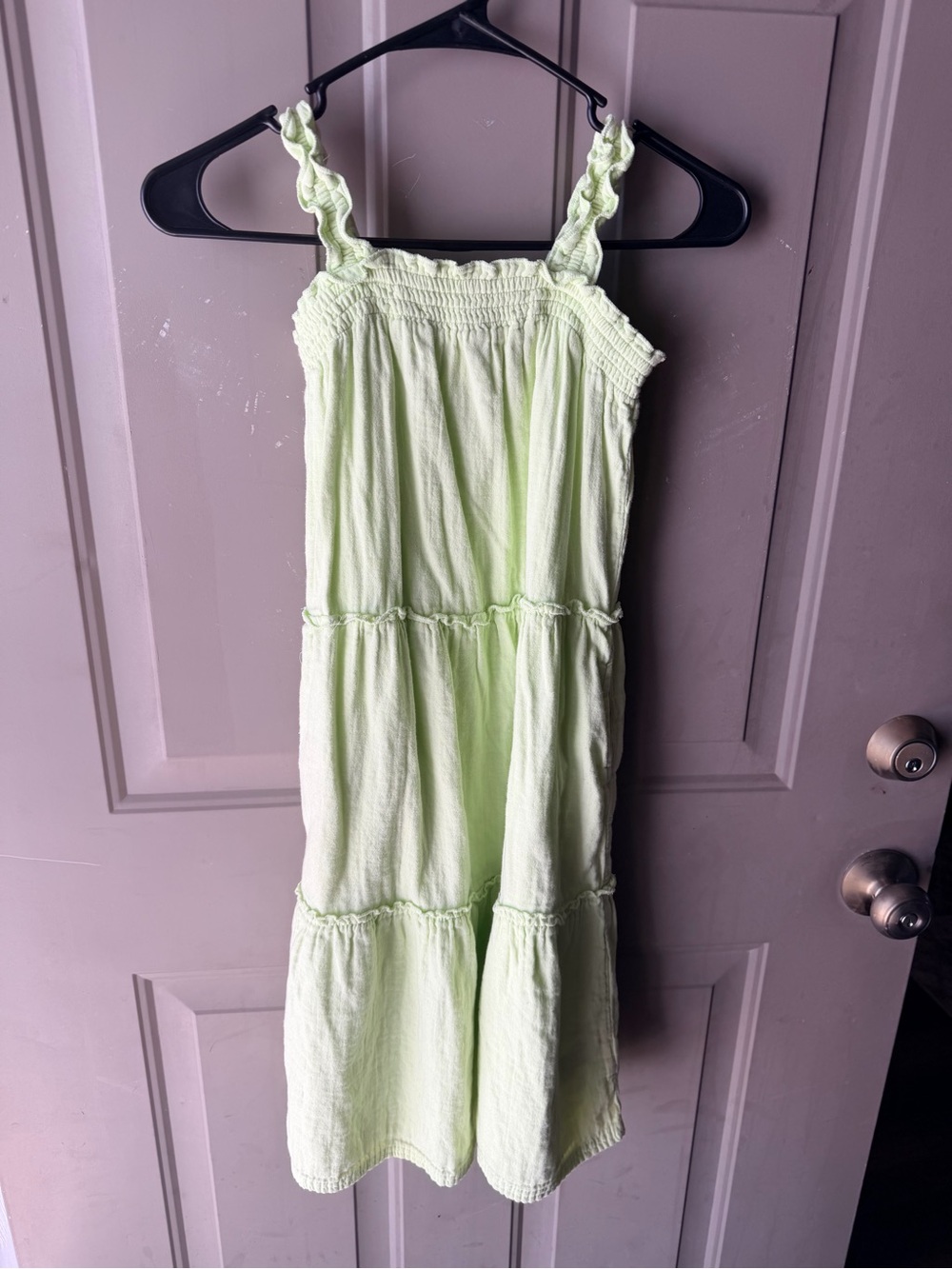 Old Navy Light Green Tiered Sundress for Girls
